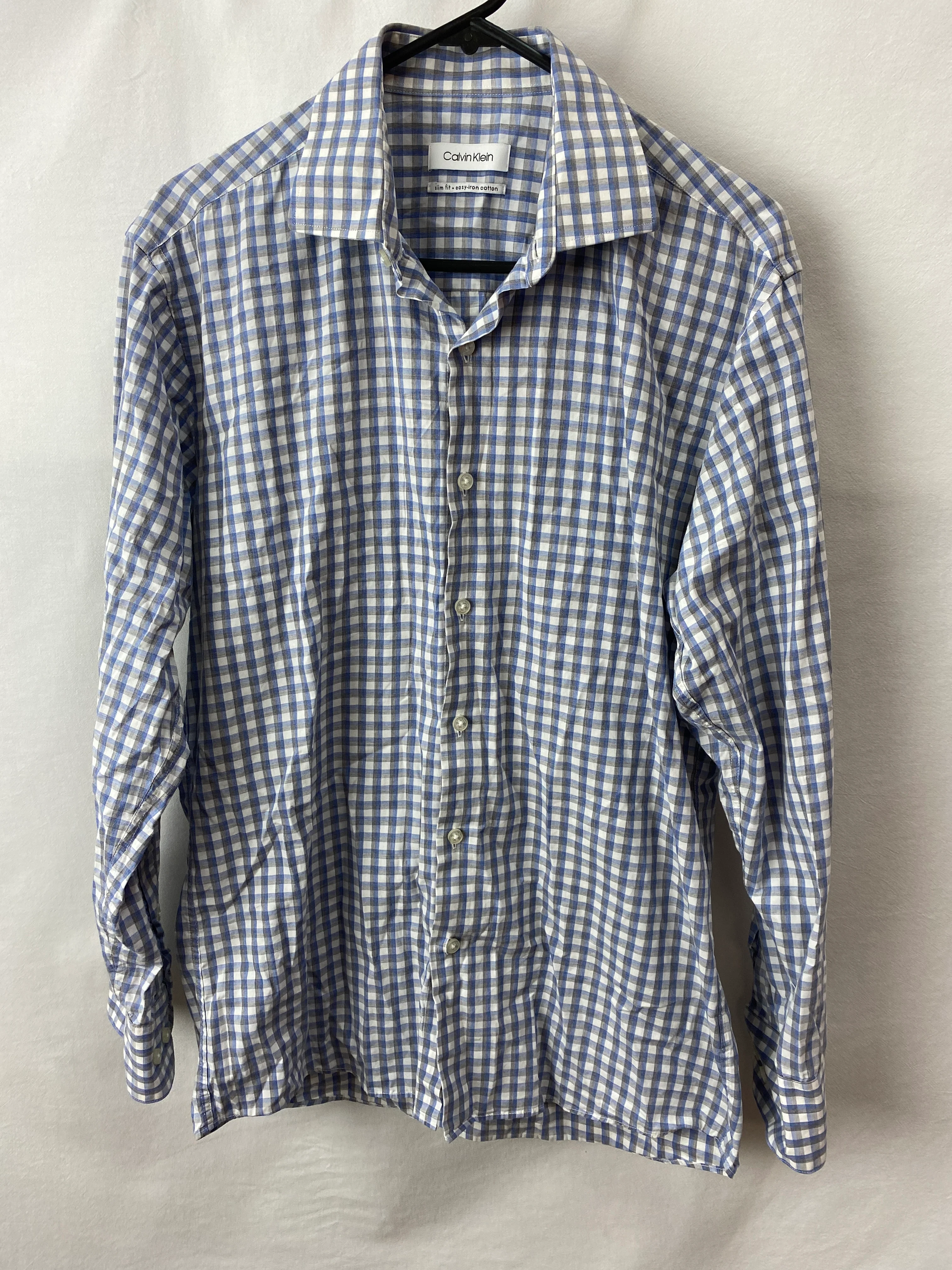 Calvin Klein Mens Slim Fit Shirt Size 40/86