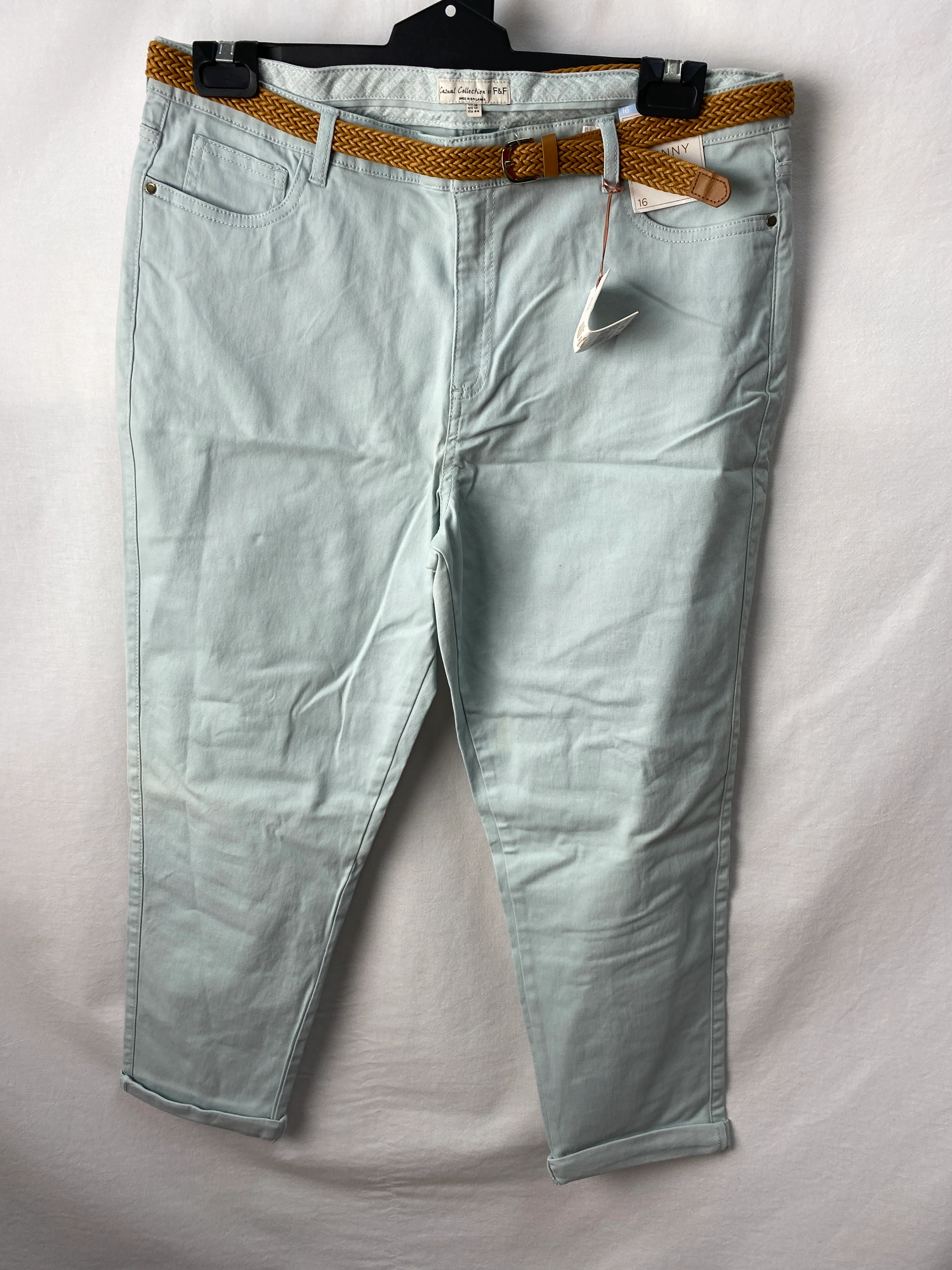 Casual Collection by F&F Womens Skinny Midrise Pants Size 16 BNWT