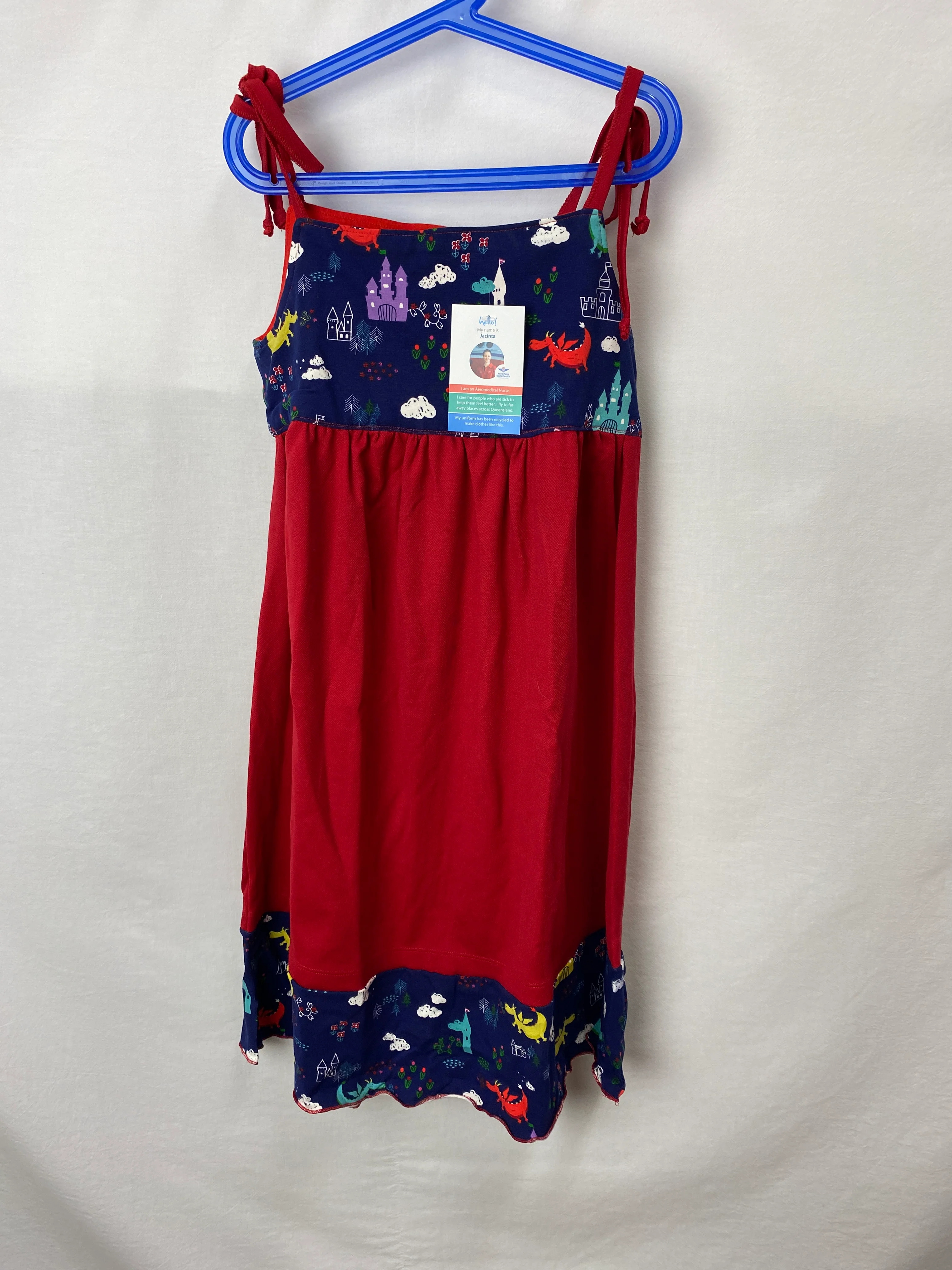 Girls Dress No Size Measures 38cm across waist, 83cm long