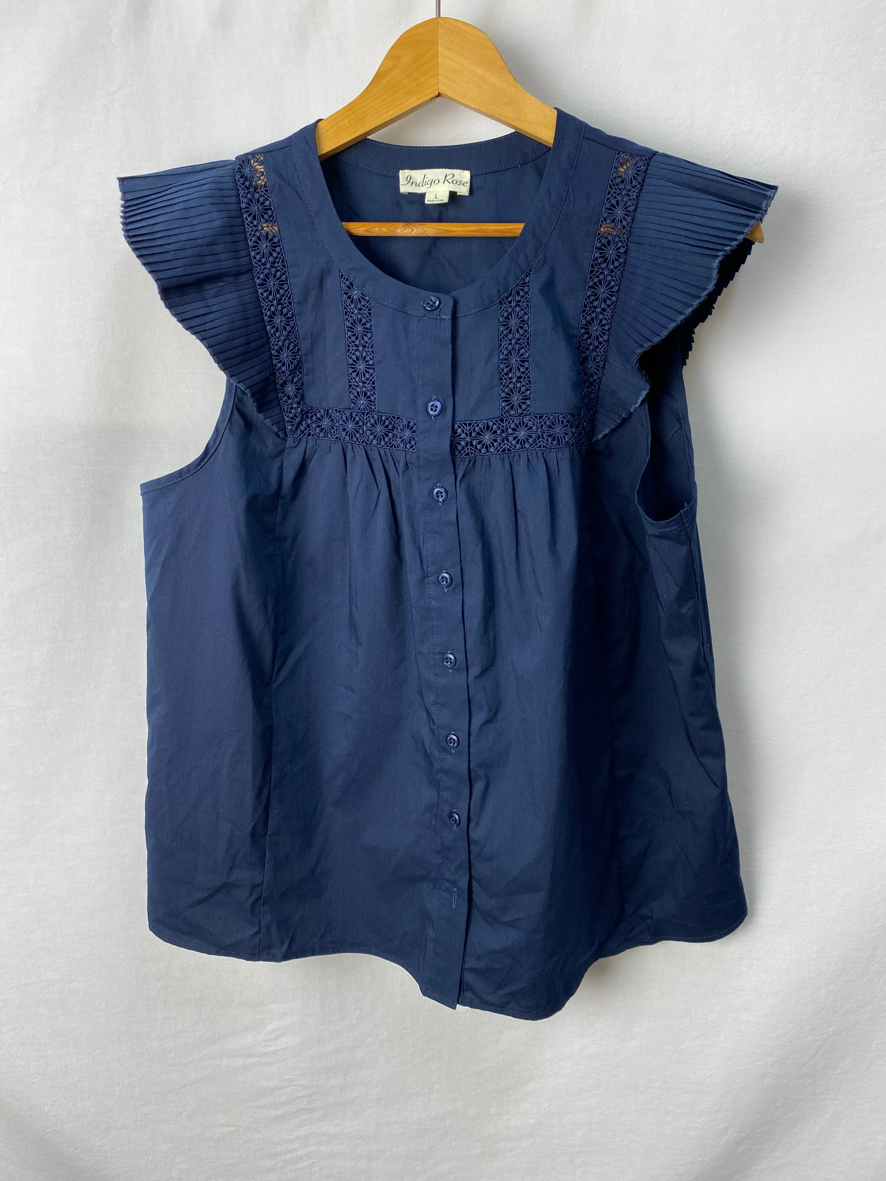 Indigo Rose Womens Top Size fL