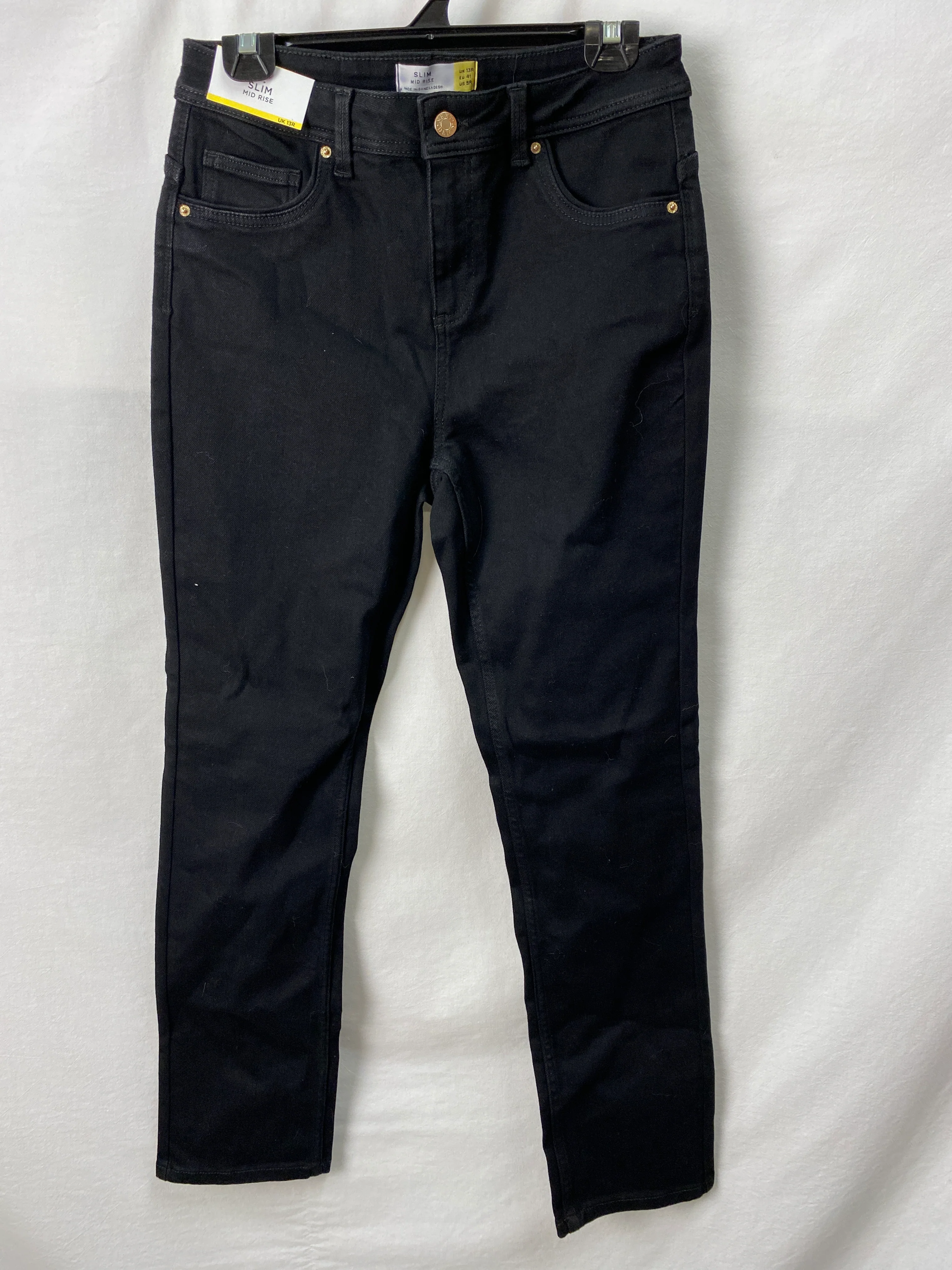 Next Womens Slim Mid-rise Pants Size UK 13R BNWT