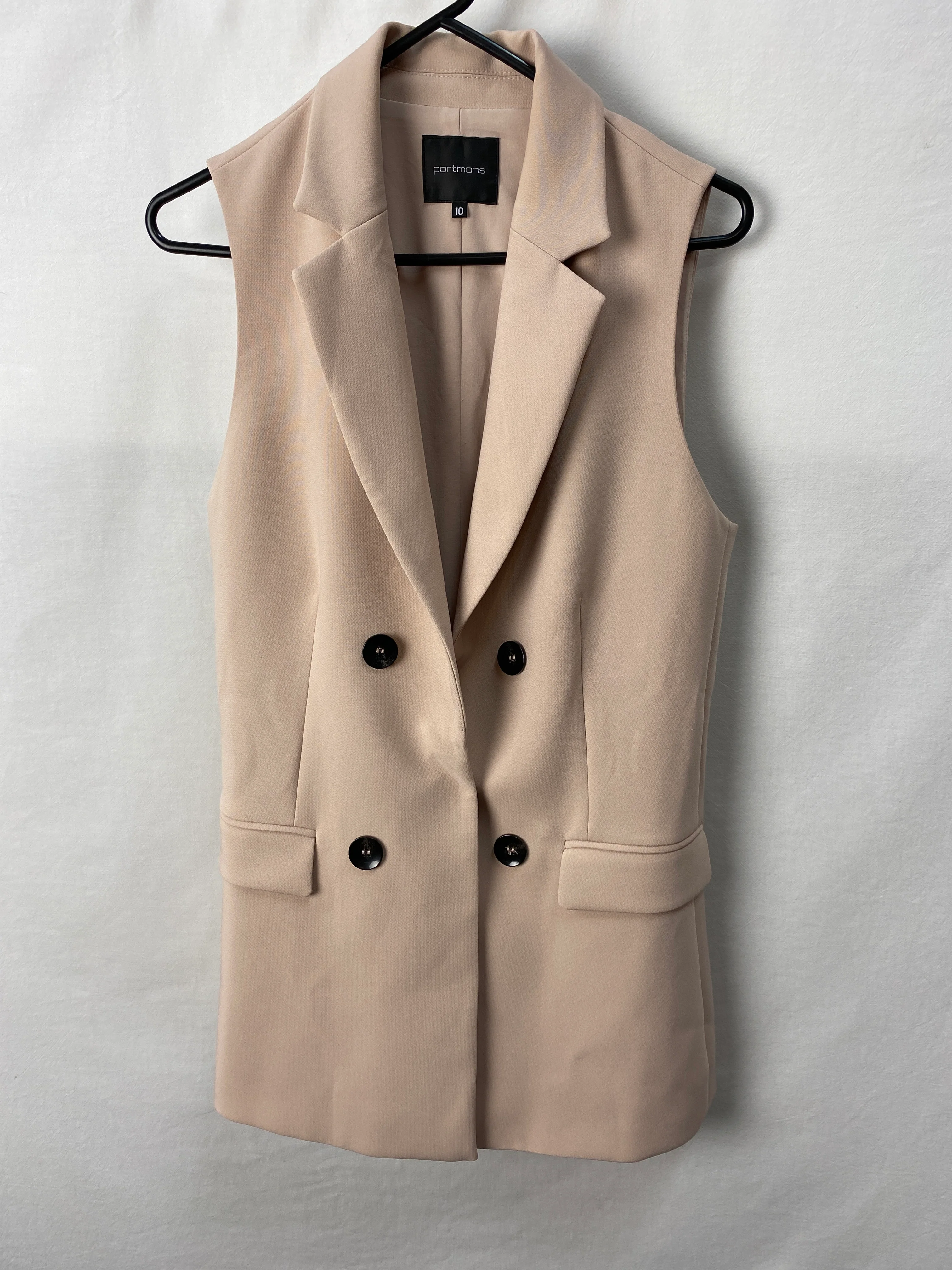 Portmans Womens Sleeveless Jacket Size 10
