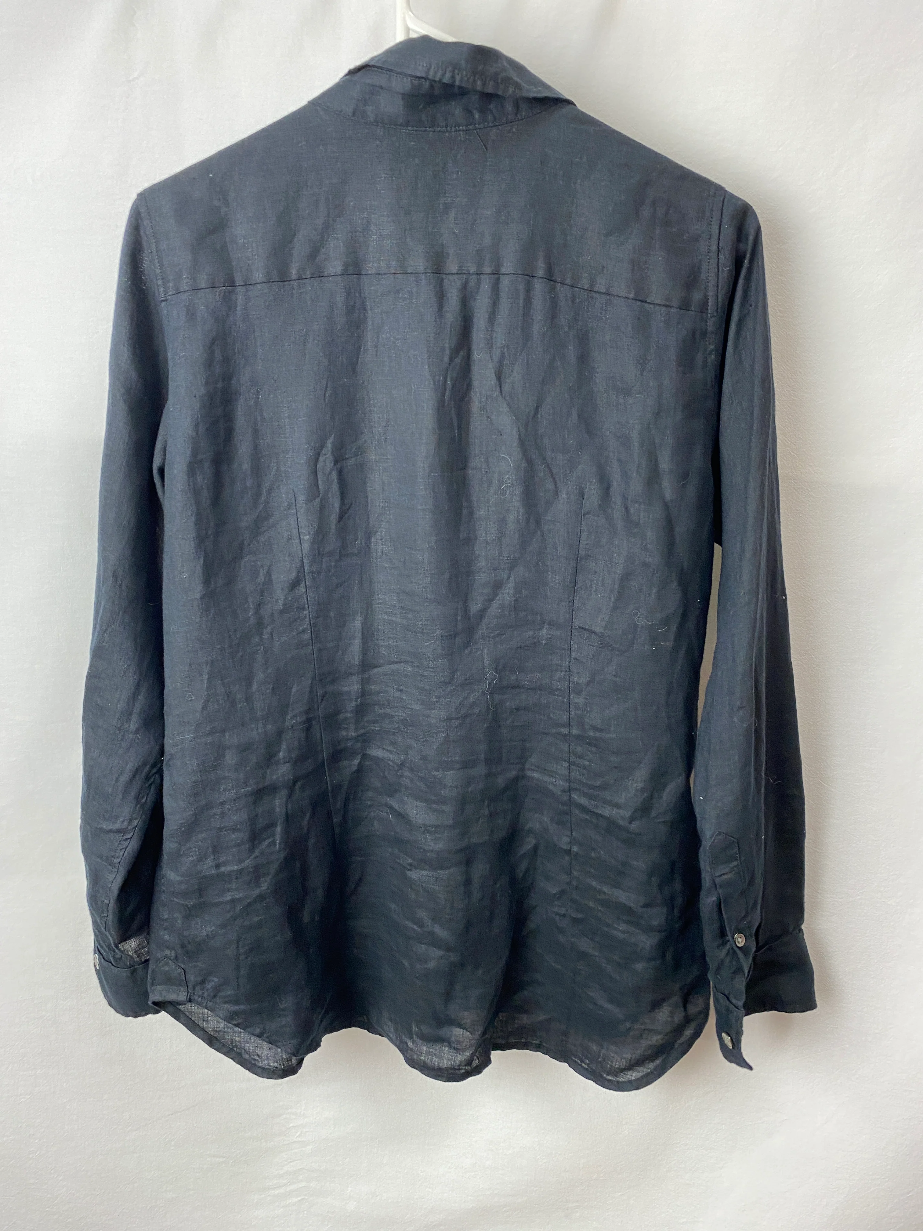 Trenery Womens French Linen Top Size 8 - Image 2