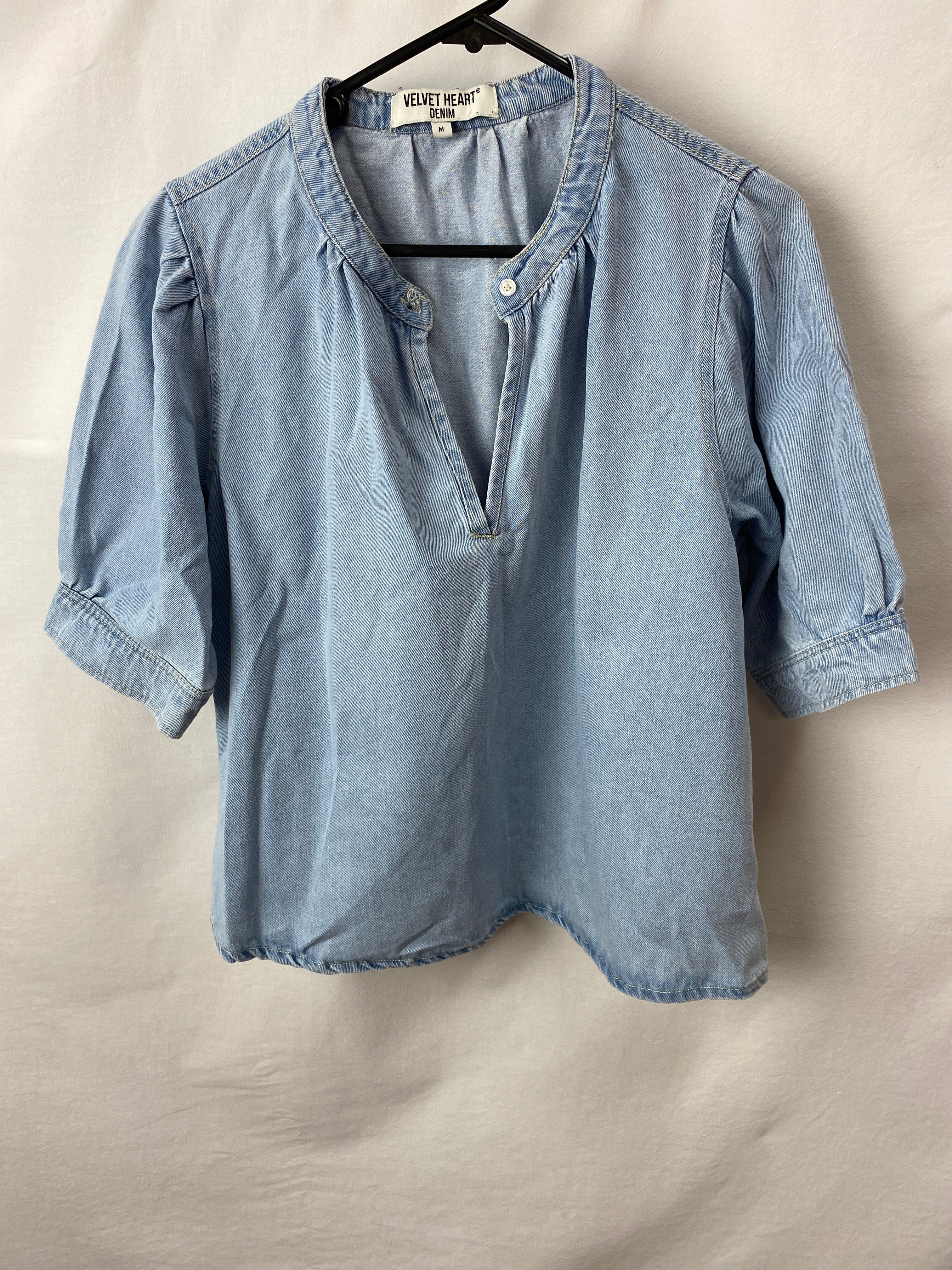 Velvet Heart Denim Womens Top Size M