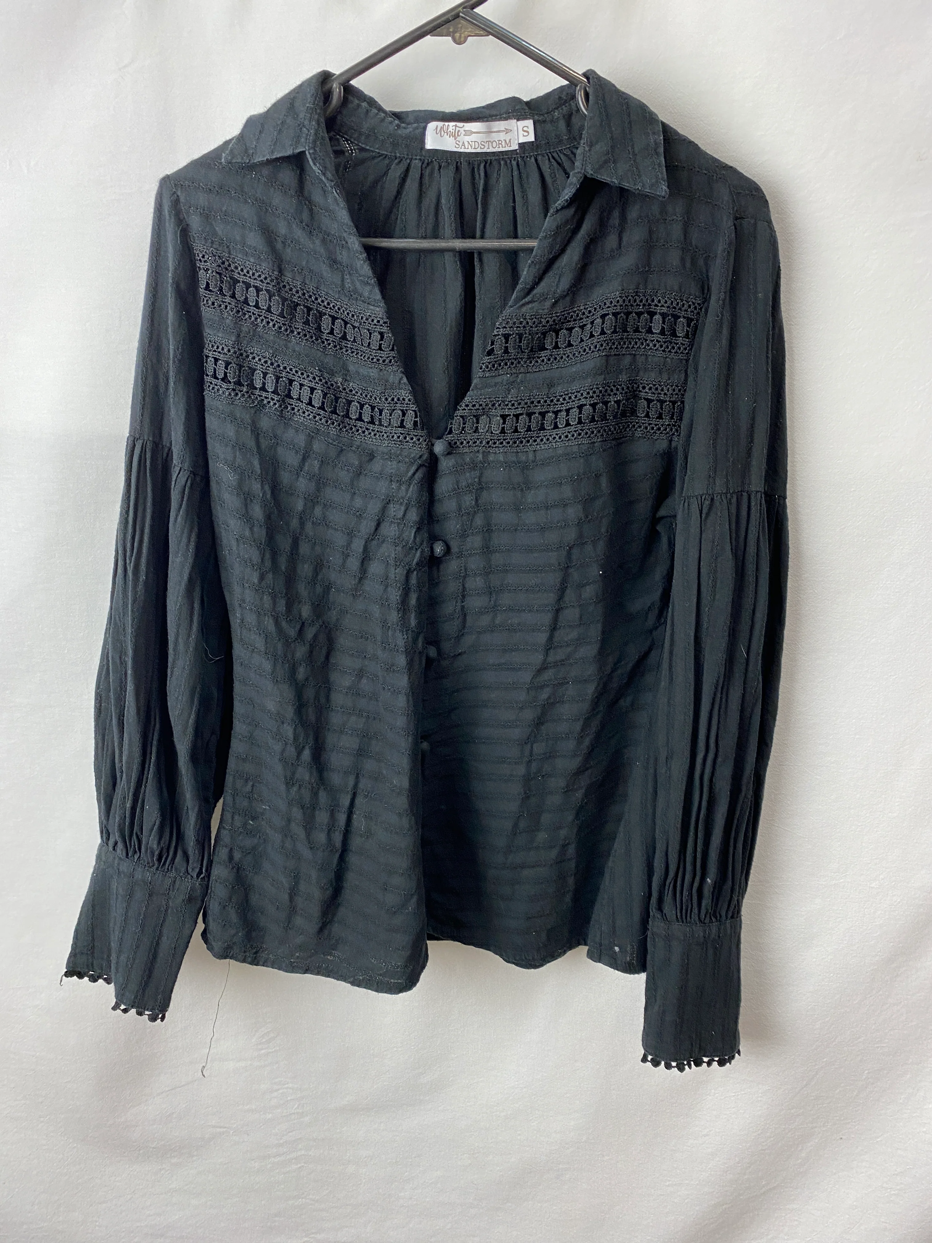 White Sandstorm Womens Top Size S