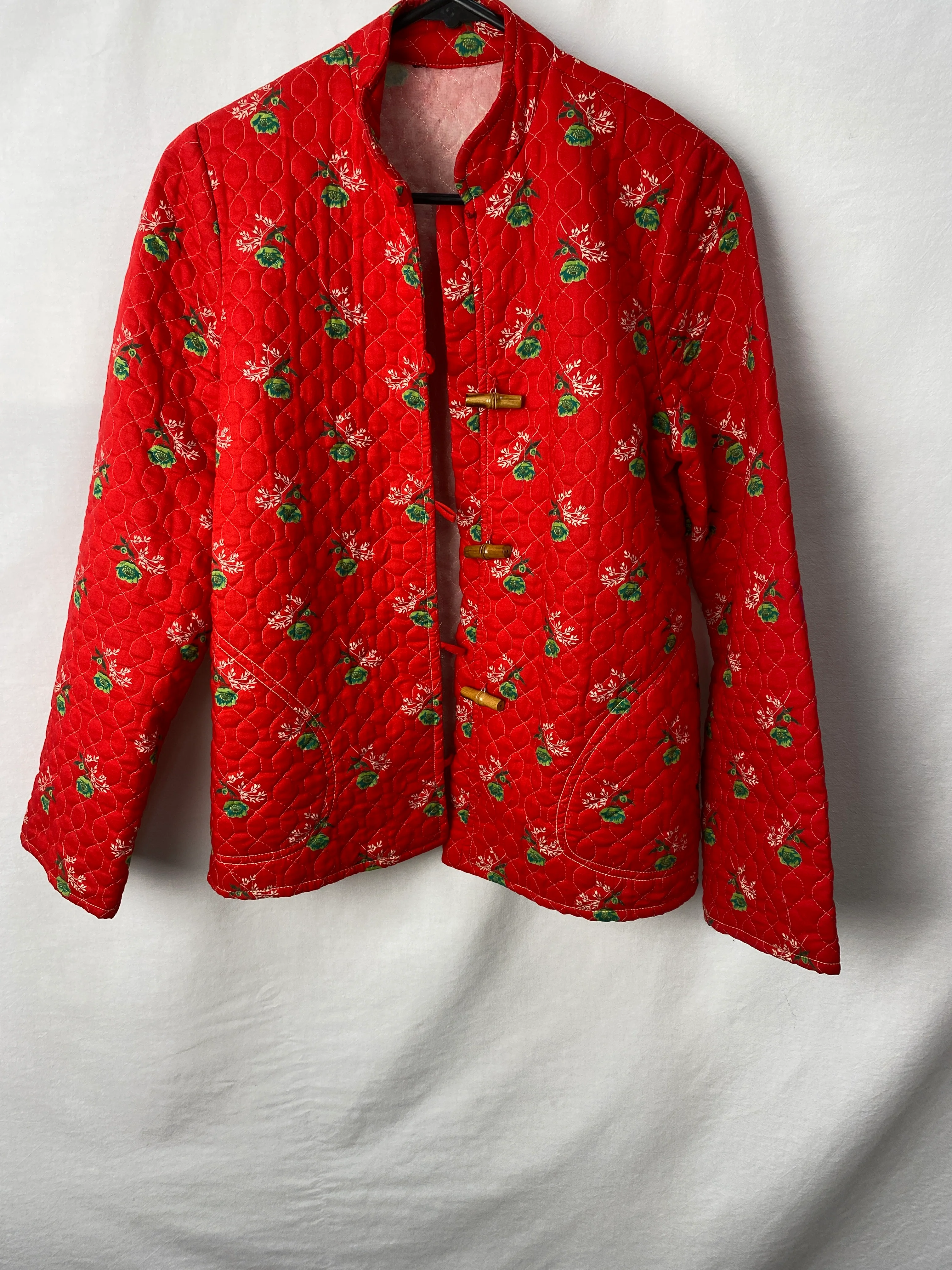 Womens Jacket No Size Measures 34cm across shoulders, 62cm long