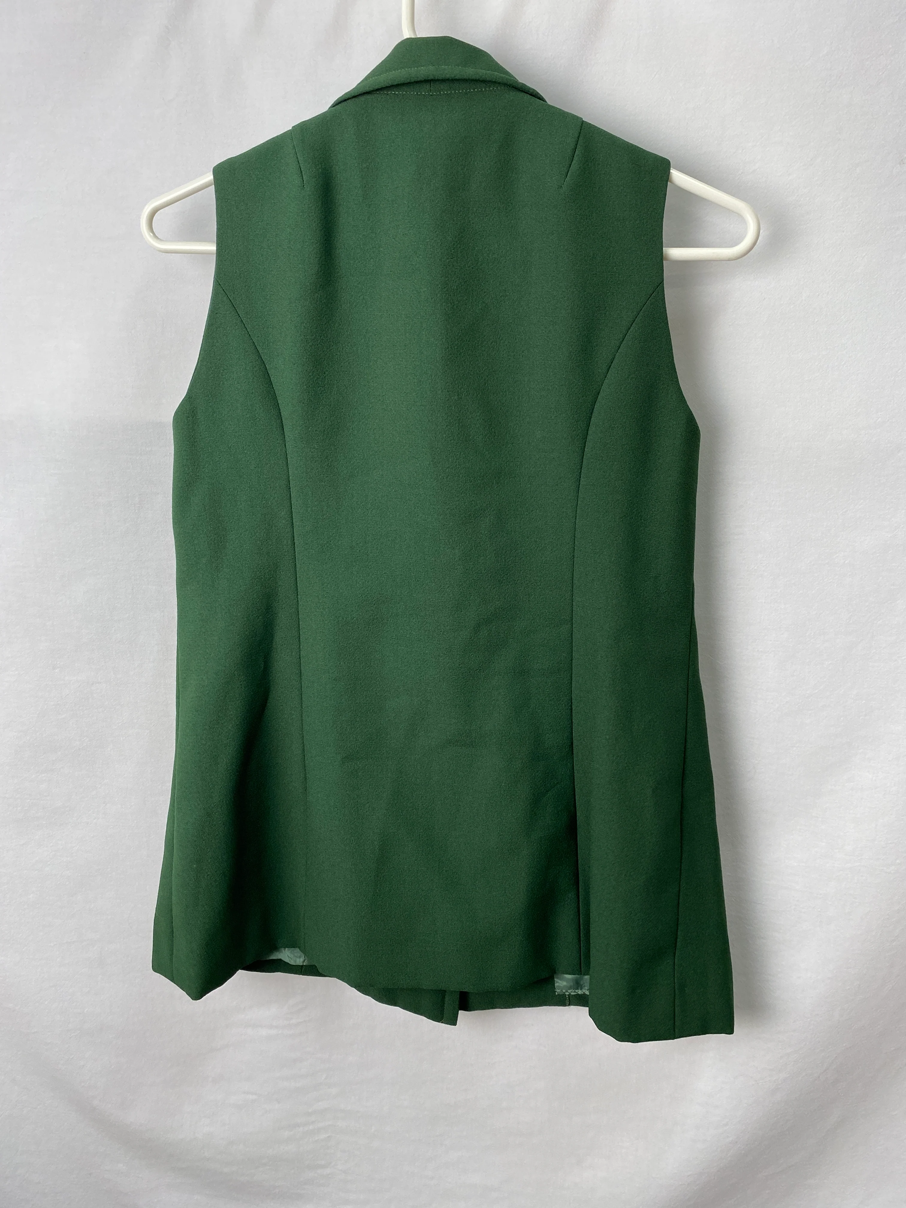 Womens Sleeveless Jacket Measures 32cm across shoulders, 70cm long - Image 2