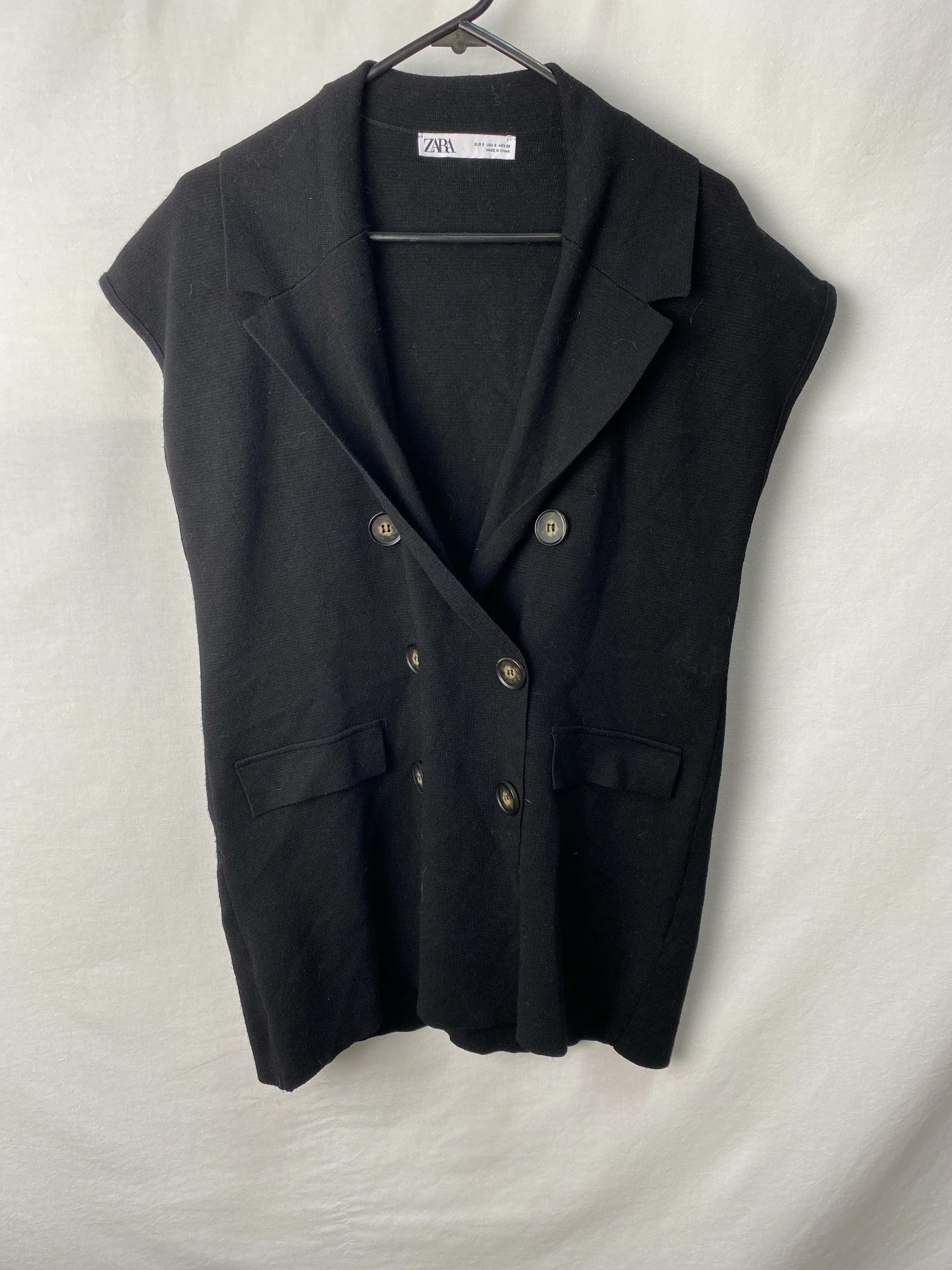 Zara Womens Sleeveless Jacket Size S